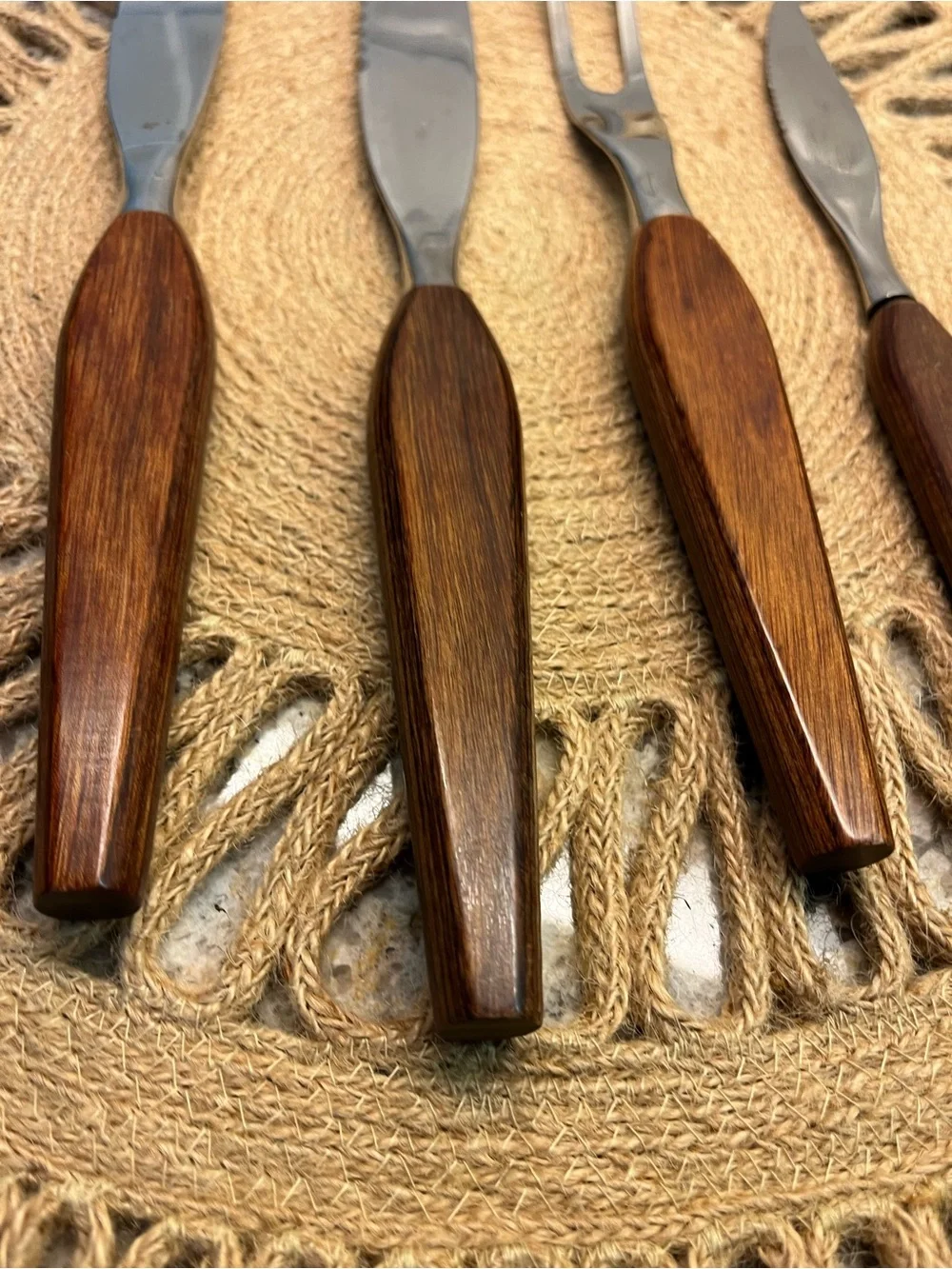 MCM Danish Fleetwood 4 Piece Stainless Steak Knives & Fork